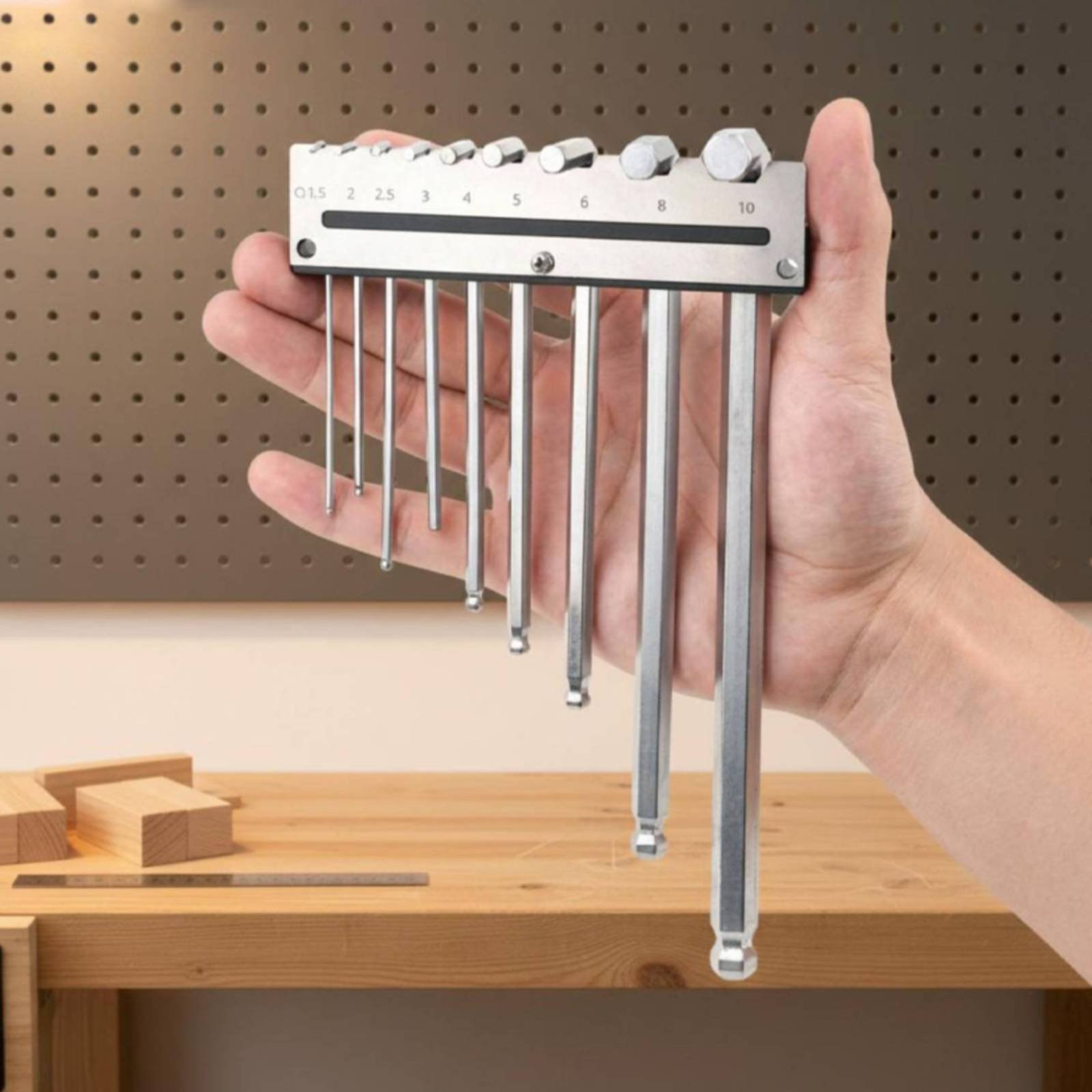 Workshop Tools Storage - Настенный держатель для шестигранных ключей, металлическая