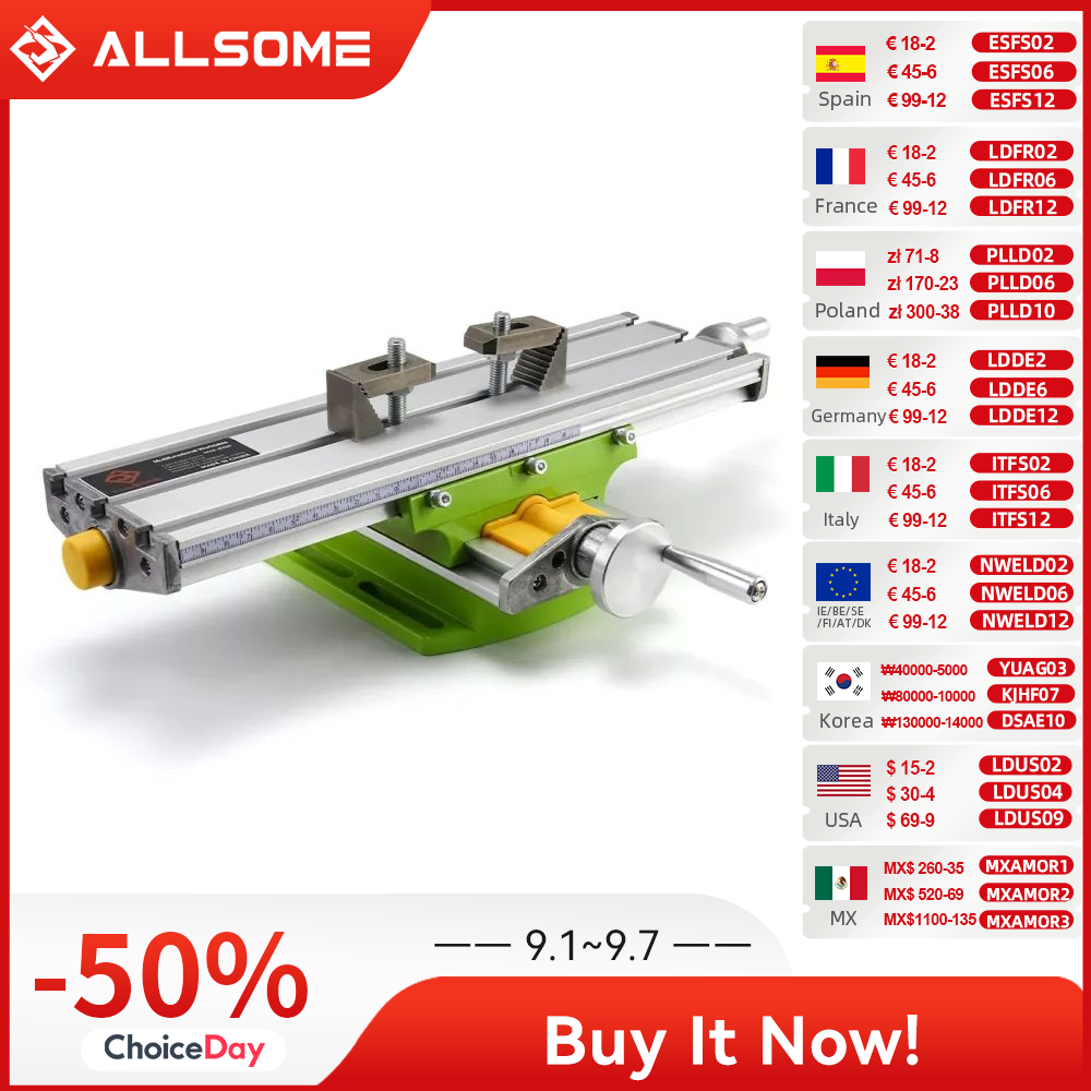 Workshop Tools Vice - ALLSOME MINIQ BG6330 мини прецизионный фрезерный