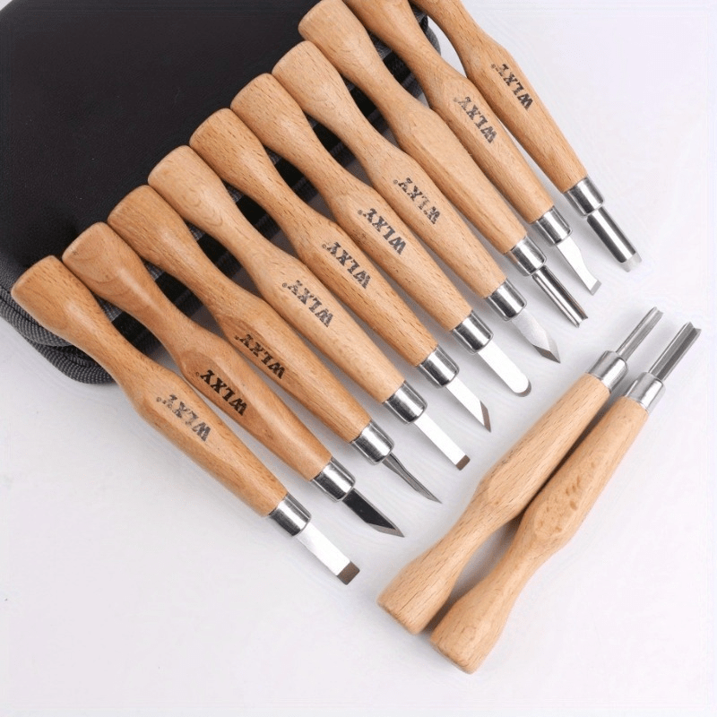 Chisel Set Wood - Набор из 12 профессиональных деревянных резцов