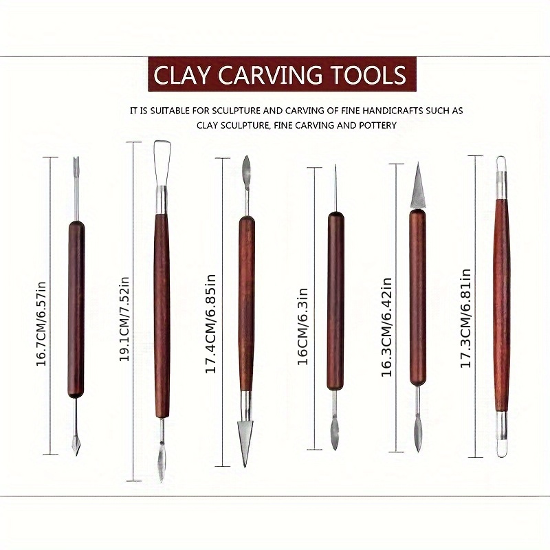 6 шт. инструмент для лепки, на – обзор и цена Chisel Set Wood